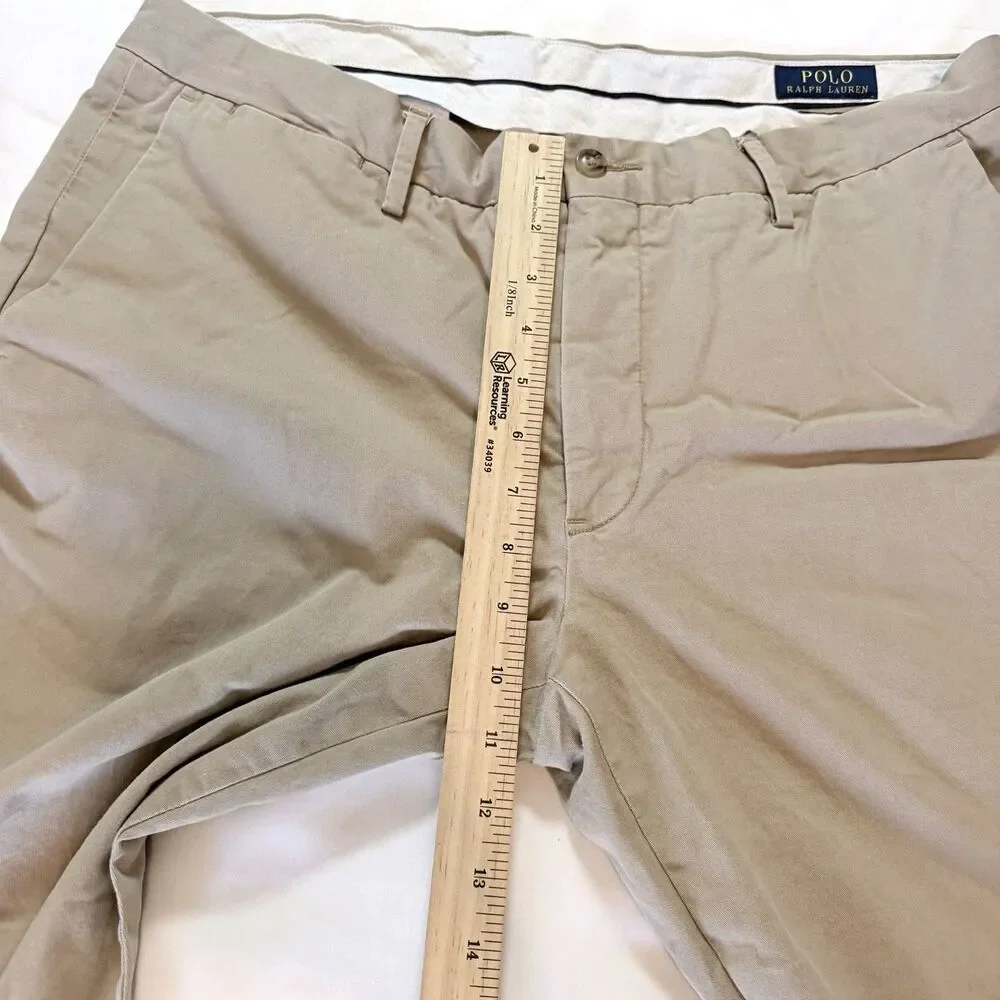 Polo Ralph Lauren Men’s 36x32 Khaki Stretch Slim Fit Pants Chino Beige